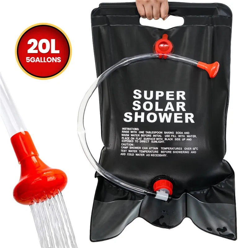 Udendørs Brusebad - Solopvarmet - 20L (FJERNLAGER 15-25 dages levering)