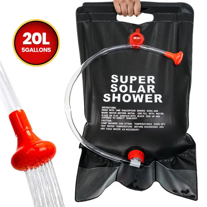 Udendørs Brusebad - Solopvarmet - 20L (FJERNLAGER 15-25 dages levering)