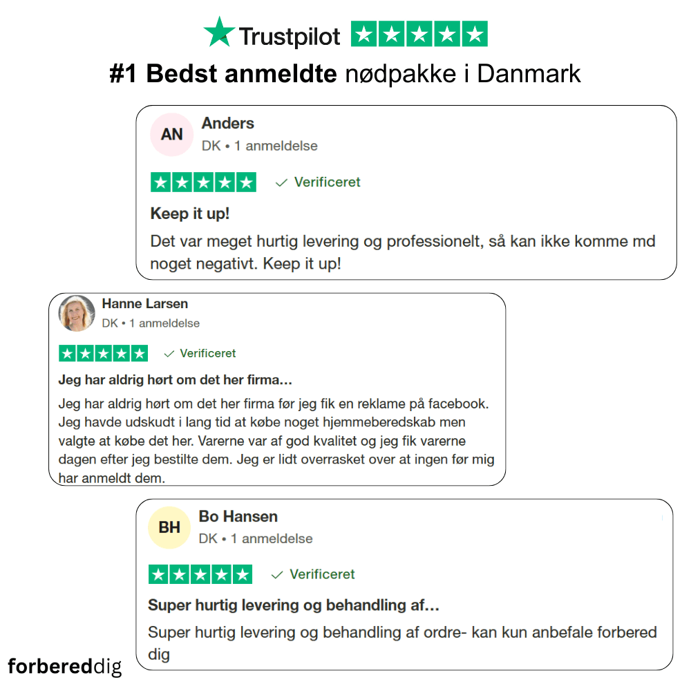 Nødpakke (FJERNLAGER 15-25 dages levering)